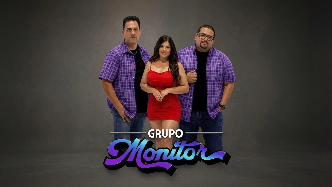 Heritage Square Oxnard band Grupo Monito performing on stage with logo.