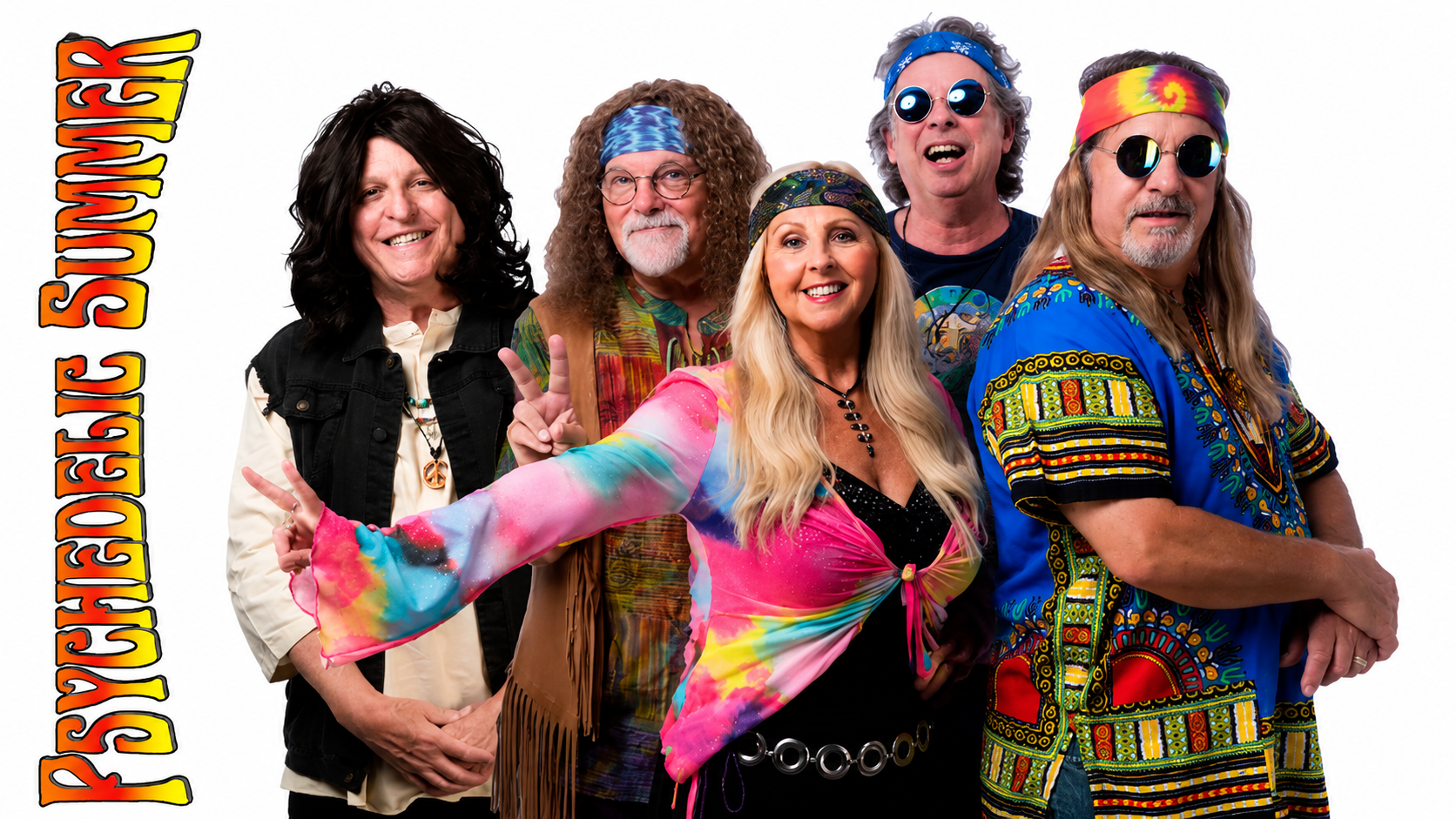 Psychedelic Summer Band performing at Heritage Square Oxnard during summer concert series.